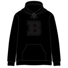 Brunswick LAX Cotton Stitched "Black Out" Hoodie