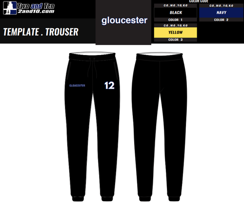 Gloucester Field Hockey Stitched Cotton Joggers