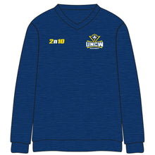 UNCW Hockey Melange Cotton V-Neck Sweatshirt (2 color options)
