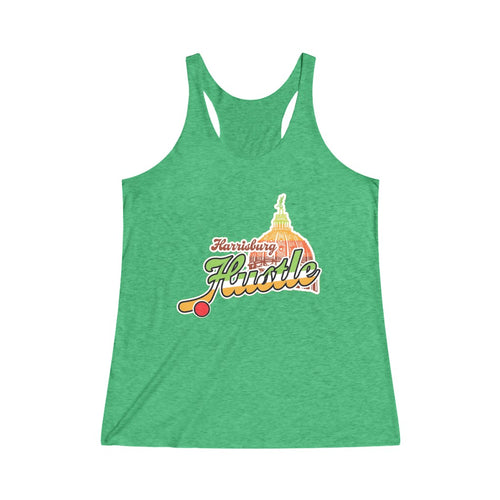 Women's Tri-Blend Racerback Tank - Hustle