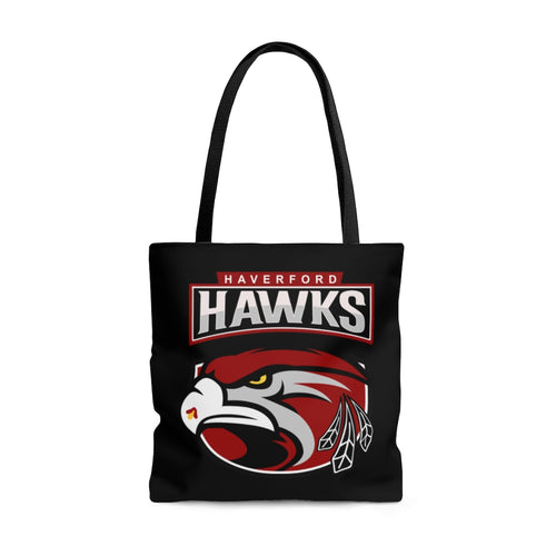 Full Print  Tote Bag Dual Logo Haverford Hawks
