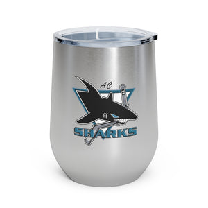 12oz Insulated Wine Tumbler AC Sharks