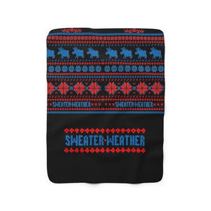 Sherpa Fleece Blanket - SWEATER WEATHER