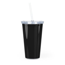 Plastic Tumbler with Straw haverford hawks