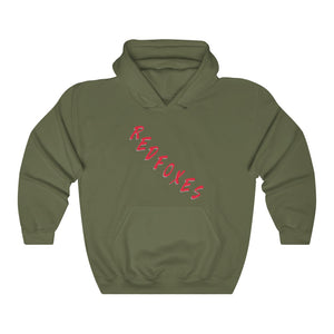 2 SIDED Fan Gear Hoodie - 12 COLOR RED FOXES