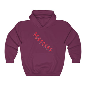 2 SIDED Fan Gear Hoodie - 12 COLOR RED FOXES