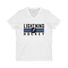 Unisex Jersey Short Sleeve V-Neck Tee LI LIGHTNING