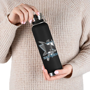 22oz Vacuum Insulated Bottle -AC Sharks