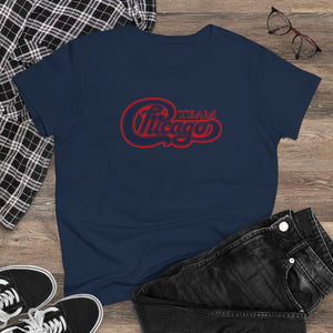 Women's Heavy Cotton Tee-  CHICAGO