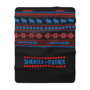 Sherpa Fleece Blanket - SWEATER WEATHER