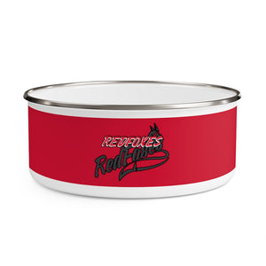 DOG WATER  BOWL- RED FOXES