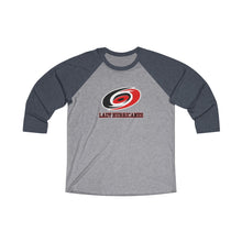 Unisex Tri-Blend 3/4 Raglan Tee-  HURRICANES