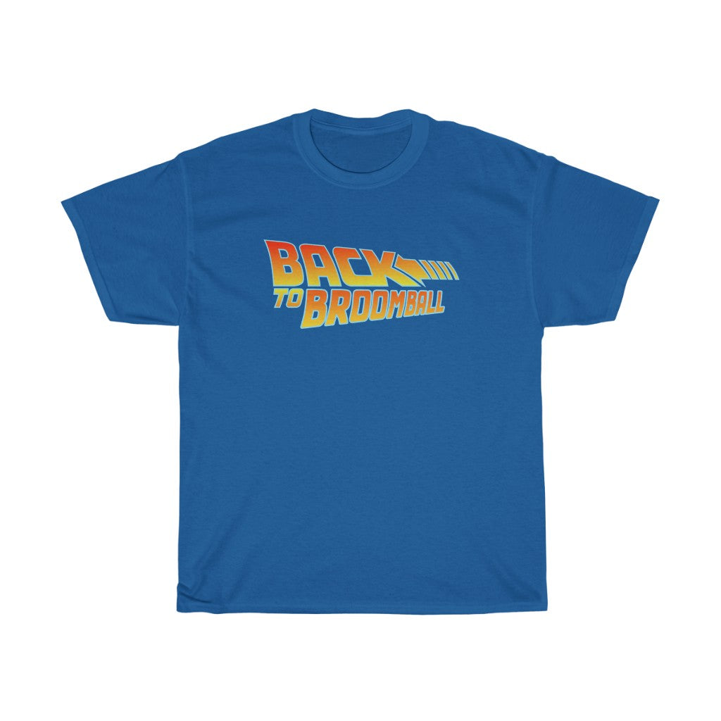 Back to Broomball Unisex Heavy Cotton Tee Style 2