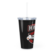 Plastic Tumbler with Straw haverford hawks