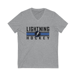 Unisex Jersey Short Sleeve V-Neck Tee LI LIGHTNING