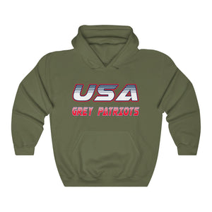 Unisex Heavy Blend™ Hooded Sweatshirt 12 COLOR - GREY PATRIOTS