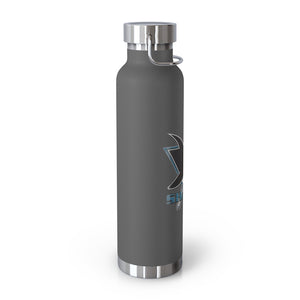 22oz Vacuum Insulated Bottle -AC Sharks