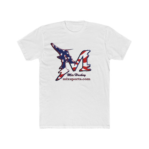 Men's Cotton Crew Tee - Mix Hockey USA