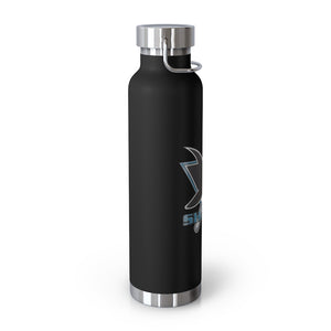 22oz Vacuum Insulated Bottle -AC Sharks