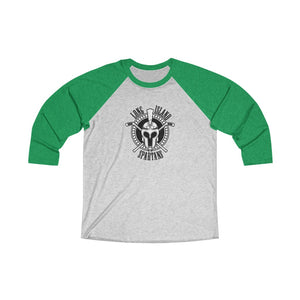 Unisex Tri-Blend 3/4 Raglan Tee- LI SPARTANS