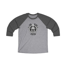 Unisex Tri-Blend 3/4 Raglan Tee- LI SPARTANS