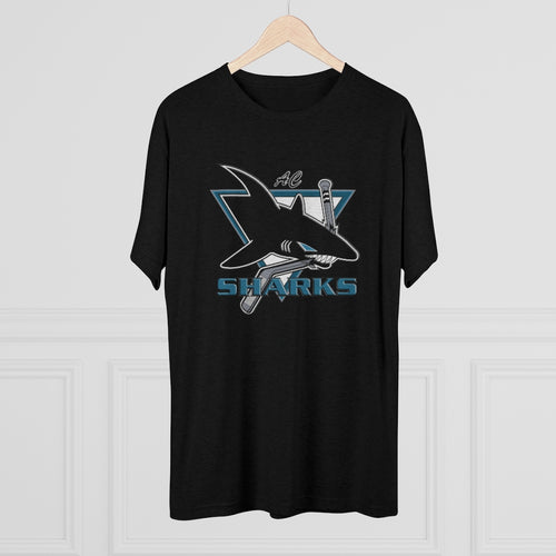 Men's Tri-Blend Crew Soft Tee - AC Sharks