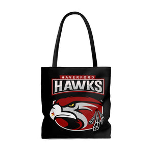 Full Print  Tote Bag Dual Logo Haverford Hawks