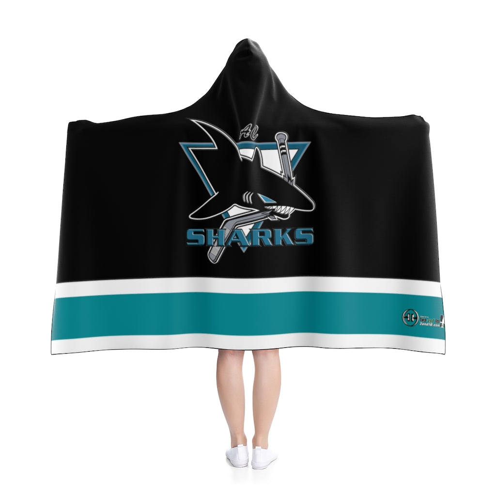 Hooded Blanket -AC Sharks