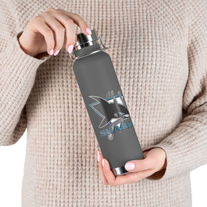 22oz Vacuum Insulated Bottle -AC Sharks