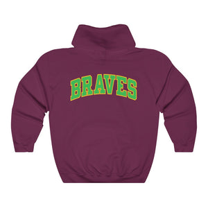 2 SIDED Hooded Sweatshirt - (12 colors available) - BRAVES