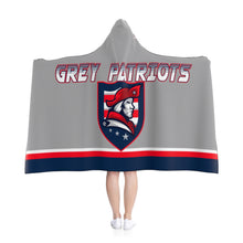 Hooded Blanket - (2 sizes) - Gray Patriots