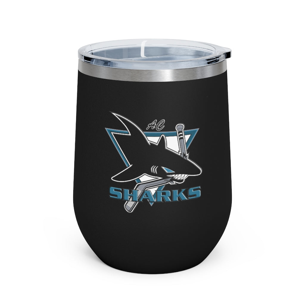 12oz Insulated Wine Tumbler AC Sharks