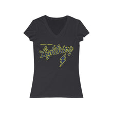 Women's Jersey Short Sleeve V-Neck Tee - Lightning (7 colors available)