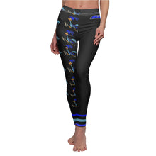 Women's Cut & Sew Casual Leggings- road runners