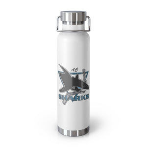 22oz Vacuum Insulated Bottle -AC Sharks