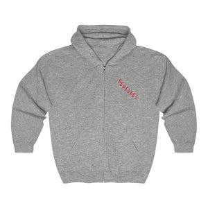 2 SIDED Unisex Heavy Blend™ Full Zip Hooded Sweatshirt -RED FOXES