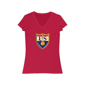 Women's Jersey Short Sleeve V-Neck Tee - USDHF